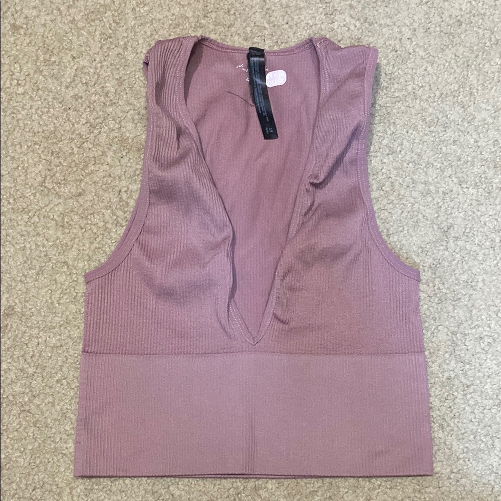 Women's Mauve Sleeveless Top